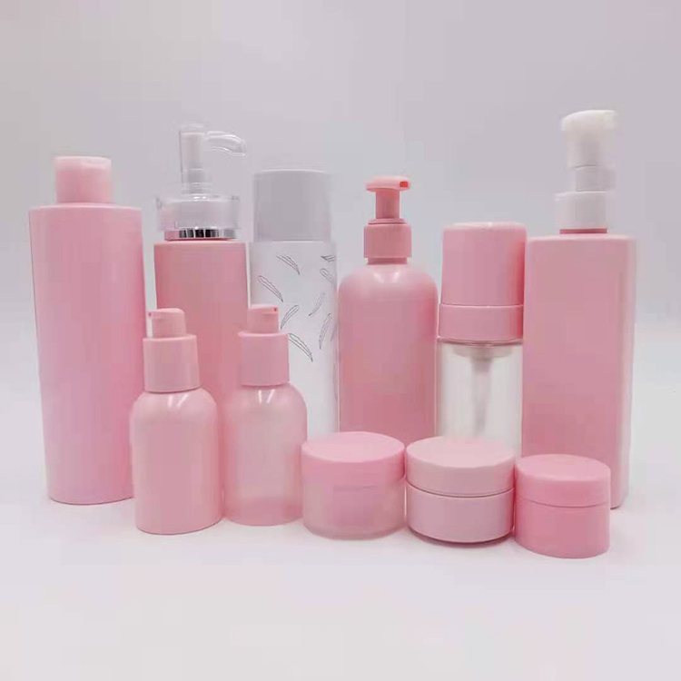 pink Lotion bottles Set