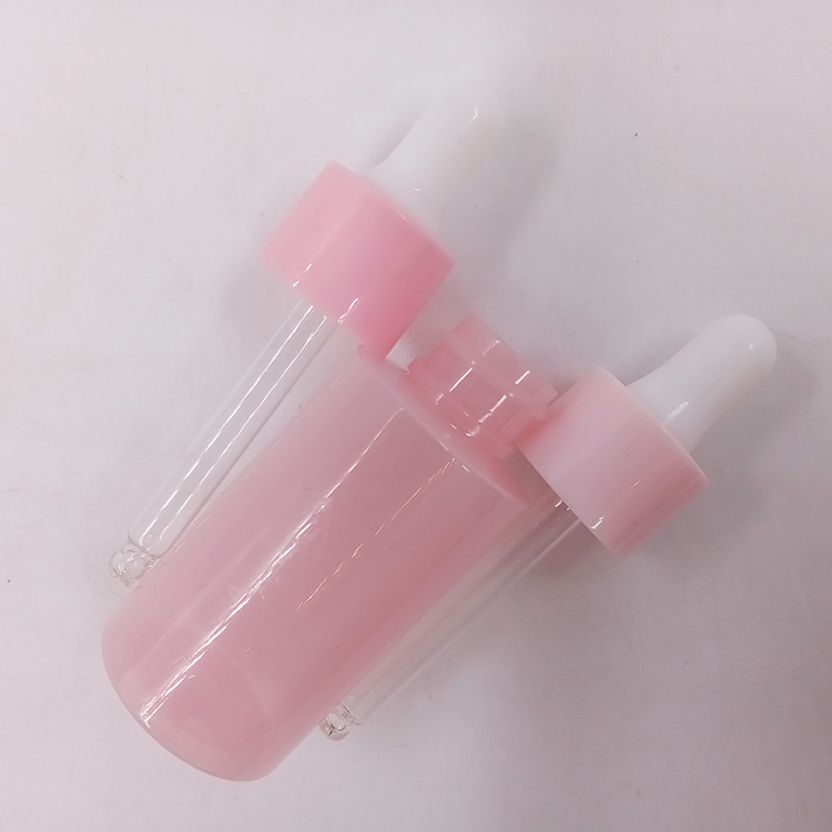 Pink Clear Dropper Bottle